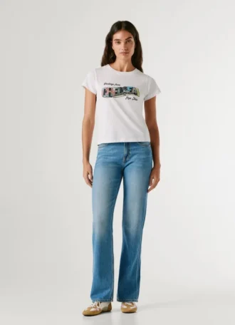 T-shirt con stampa artistica