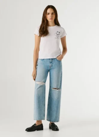 T-shirt con stampa artistica