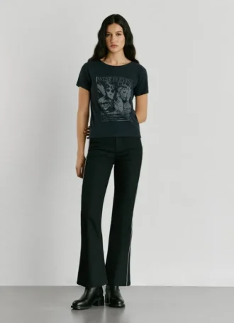 T-shirt con stampa artistica