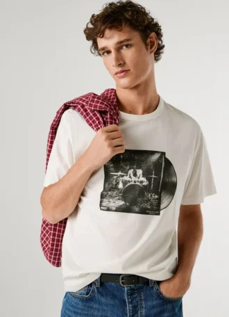 T-shirt con stampa fotografica e vestibilità regolare