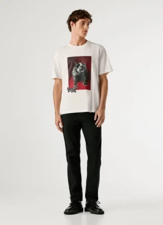 T-shirt con stampa grafica, vestibilità regolare
