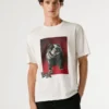 T-shirt con stampa grafica, vestibilità regolare T-shirt con stampa grafica, vestibilità regolare