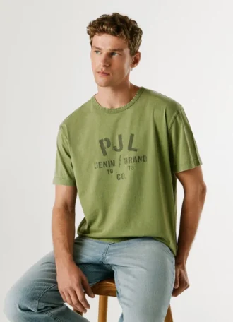 T-shirt con stampa logo