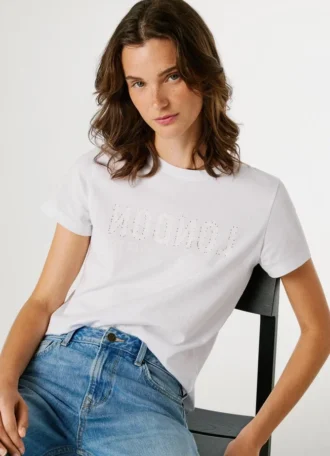 T-shirt con stampa logo