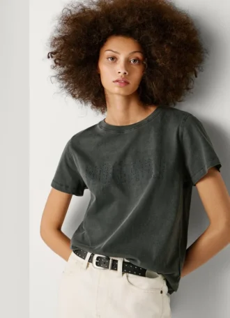 T-shirt con stampa logo