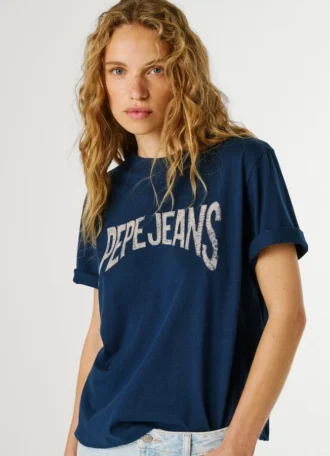 T-shirt con stampa logo