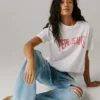 T-shirt con stampa logo T-shirt con stampa logo