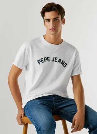 T-shirt con stampa logo T-shirt con stampa logo