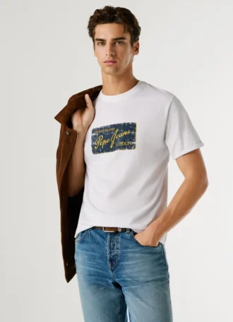 T-shirt con stampa logo