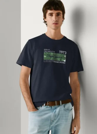 T-shirt con stampa logo