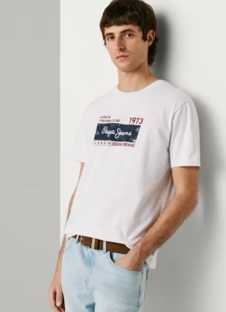 T-shirt con stampa logo