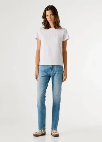 T-shirt con stampa logo