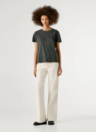 T-shirt con stampa logo
