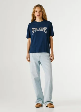 T-shirt con stampa logo