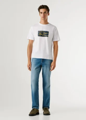 T-shirt con stampa logo