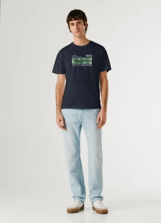 T-shirt con stampa logo