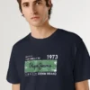 T-shirt con stampa logo