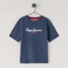 T-shirt con stampa logo e vestibilità regolare T-shirt con stampa logo e vestibilità regolare