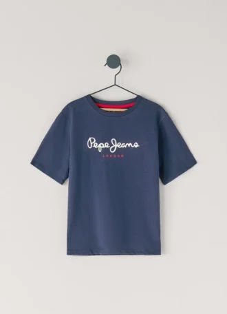 T-shirt con stampa logo e vestibilità regolare