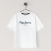 T-shirt con stampa logo e vestibilità regolare T-shirt con stampa logo e vestibilità regolare