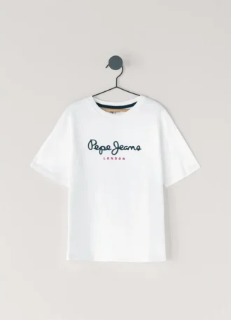 T-shirt con stampa logo e vestibilità regolare