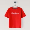 T-shirt con stampa logo e vestibilità regolare T-shirt con stampa logo e vestibilità regolare