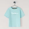 T-shirt con stampa logo e vestibilità regolare T-shirt con stampa logo e vestibilità regolare