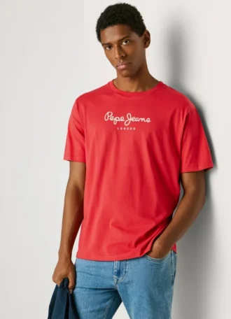 T-shirt con stampa logo e vestibilità regolare