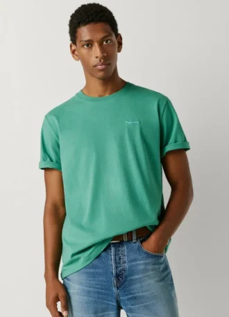 T-shirt con stampa logo e vestibilità regolare T-shirt con stampa logo e vestibilità regolare