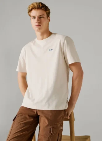 T-shirt con stampa logo e vestibilità regolare