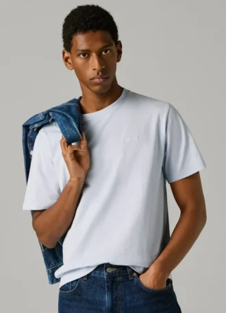 T-shirt con stampa logo e vestibilità regolare T-shirt con stampa logo e vestibilità regolare