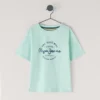 T-shirt con stampa logo e vestibilità regolare T-shirt con stampa logo e vestibilità regolare