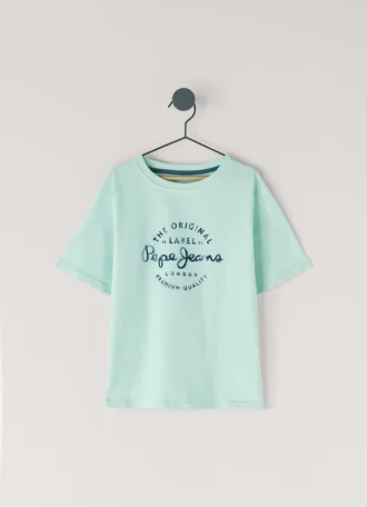 T-shirt con stampa logo e vestibilità regolare