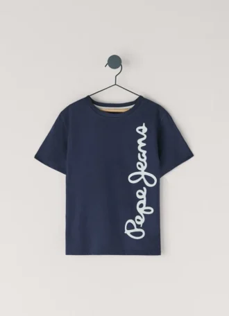 T-shirt con stampa logo e vestibilità regolare T-shirt con stampa logo e vestibilità regolare