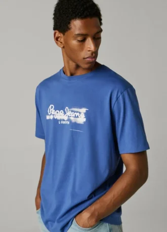 T-shirt con stampa logo e vestibilità regolare