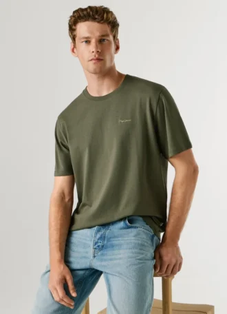 T-shirt con stampa logo e vestibilità regolare