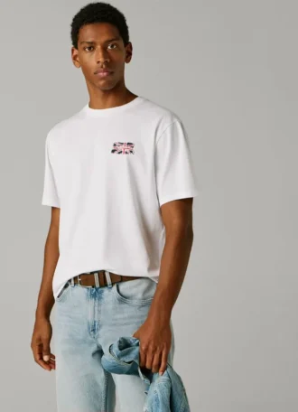 T-shirt con stampa logo e vestibilità regolare