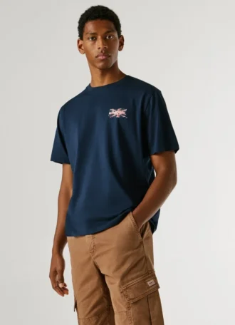 T-shirt con stampa logo e vestibilità regolare