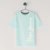 T-shirt con stampa logo e vestibilità regolare T-shirt con stampa logo e vestibilità regolare