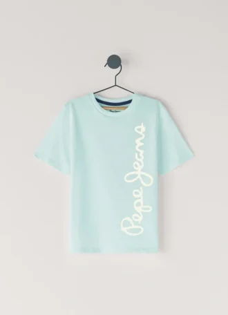 T-shirt con stampa logo e vestibilità regolare