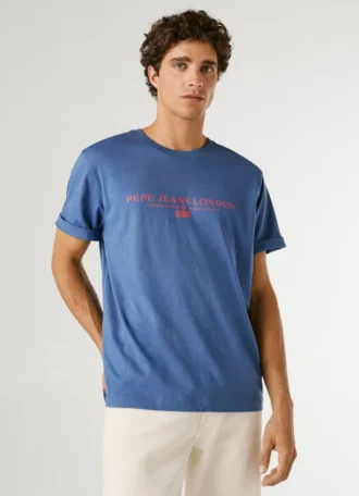 T-shirt con stampa logo e vestibilità regolare