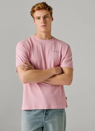 T-shirt con stampa logo e vestibilità regolare T-shirt con stampa logo e vestibilità regolare