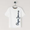 T-shirt con stampa logo e vestibilità regolare T-shirt con stampa logo e vestibilità regolare