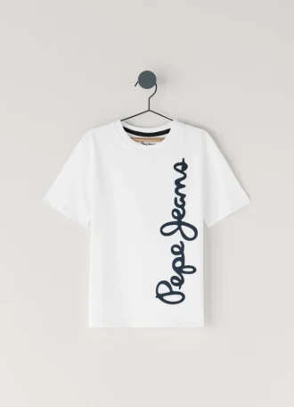 T-shirt con stampa logo e vestibilità regolare