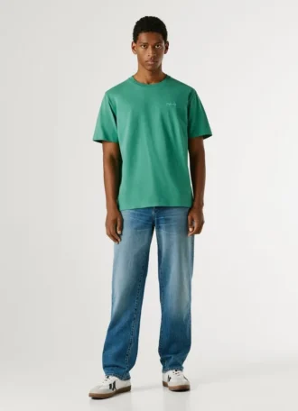 T-shirt con stampa logo e vestibilità regolare T-shirt con stampa logo e vestibilità regolare