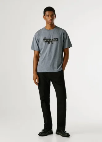 T-shirt con stampa logo e vestibilità regolare