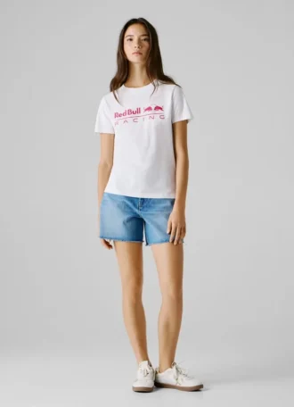 T-shirt con stampa logo e vestibilità regolare