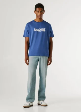 T-shirt con stampa logo e vestibilità regolare