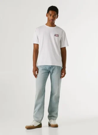 T-shirt con stampa logo e vestibilità regolare