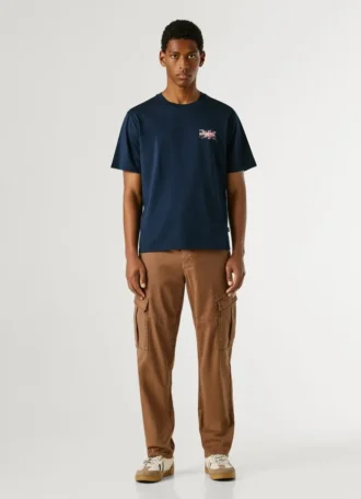 T-shirt con stampa logo e vestibilità regolare